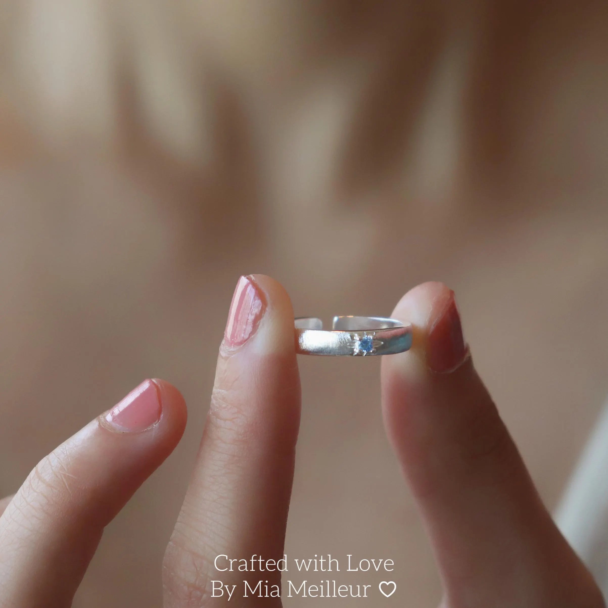 Minimalist Silver Open Band Ring