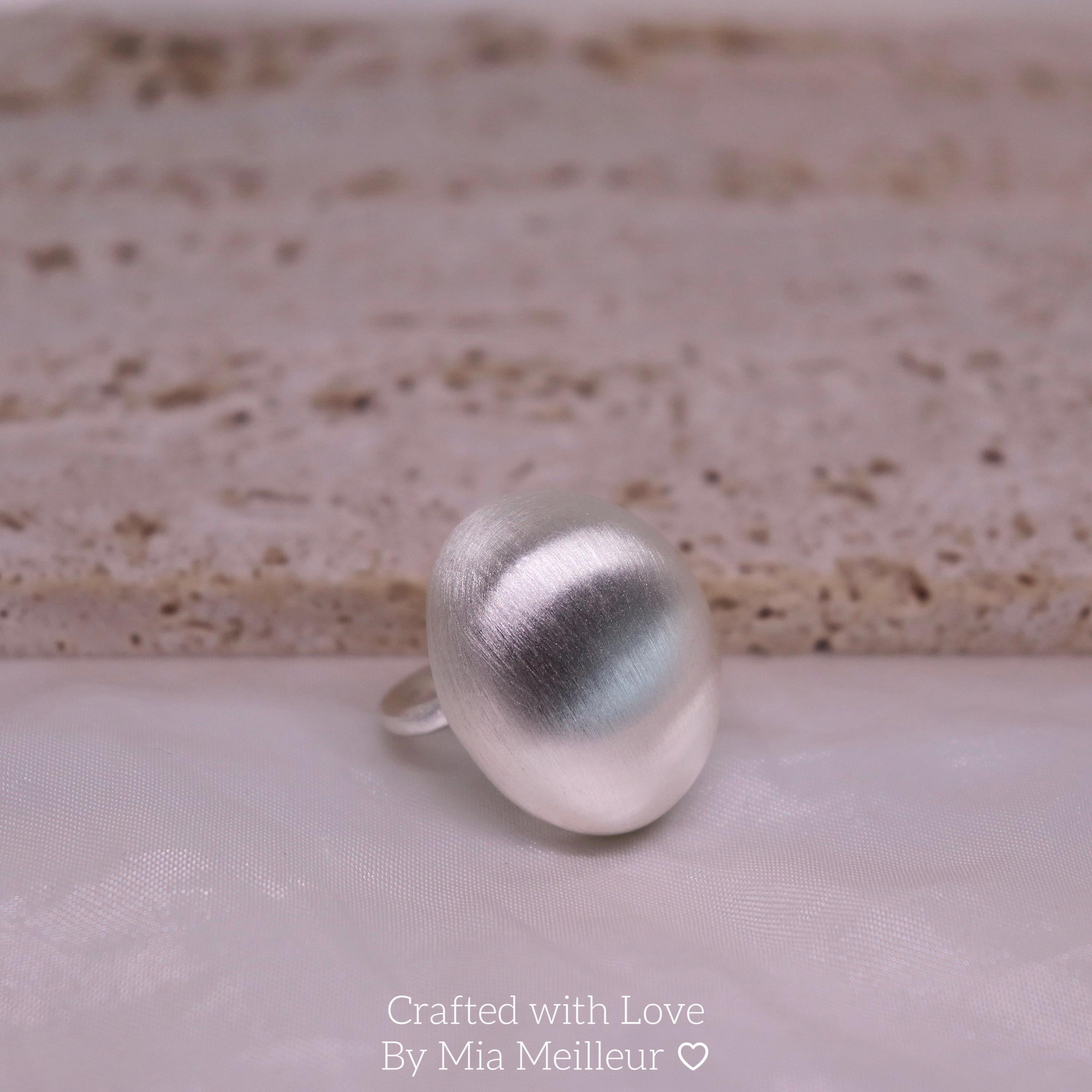 Brushed Dome Ring