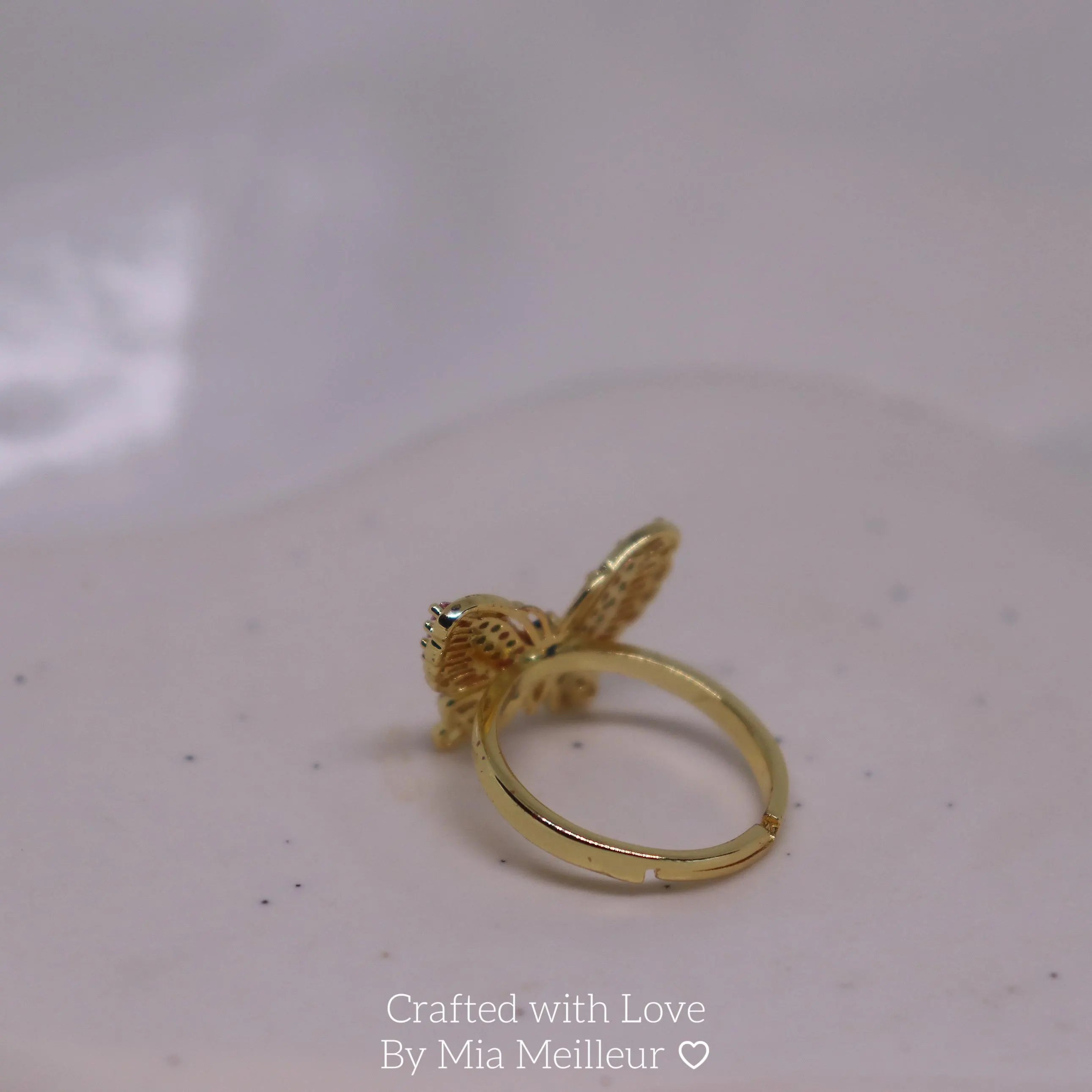 Dainty Butterfly Ring