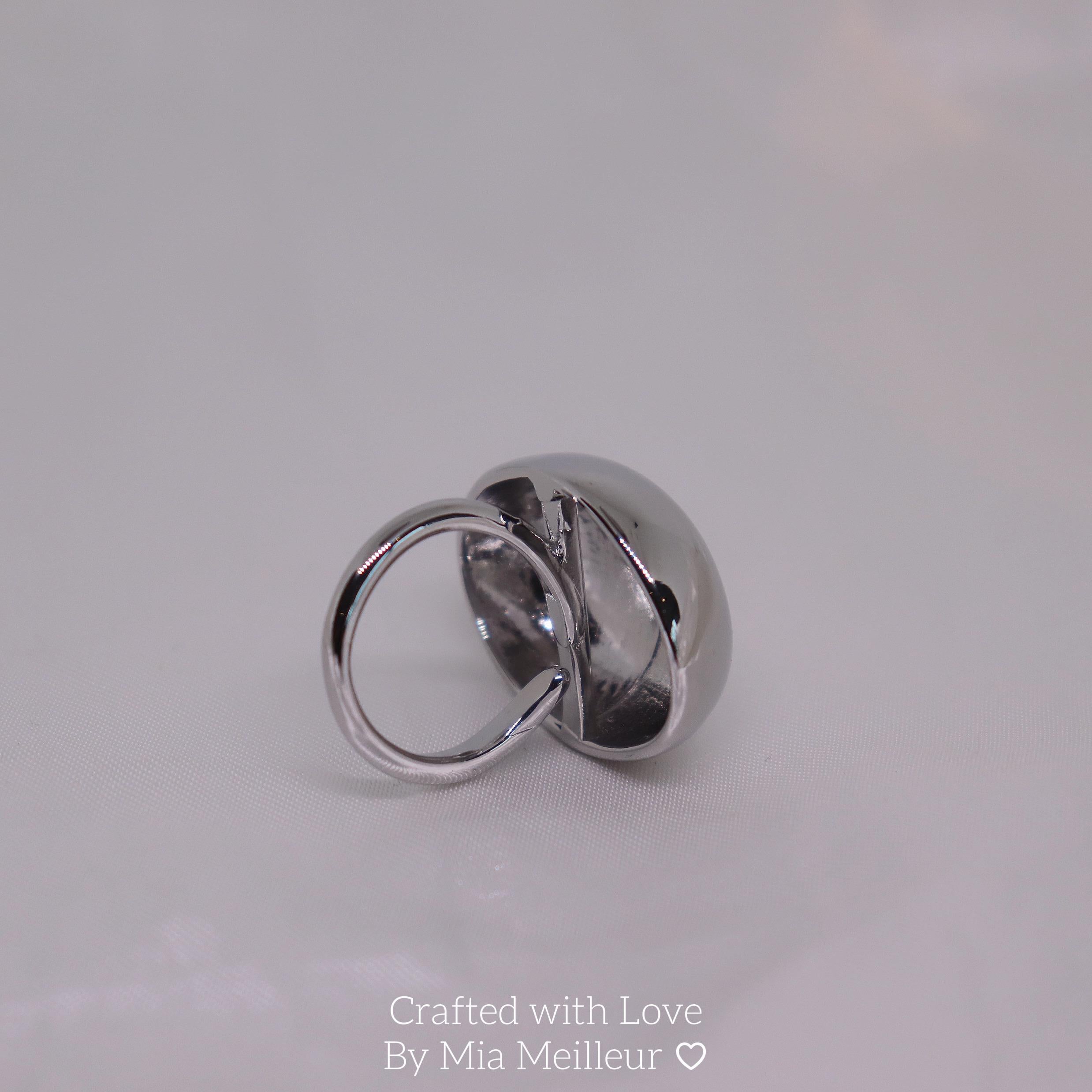 Bold Mirror Dome Ring