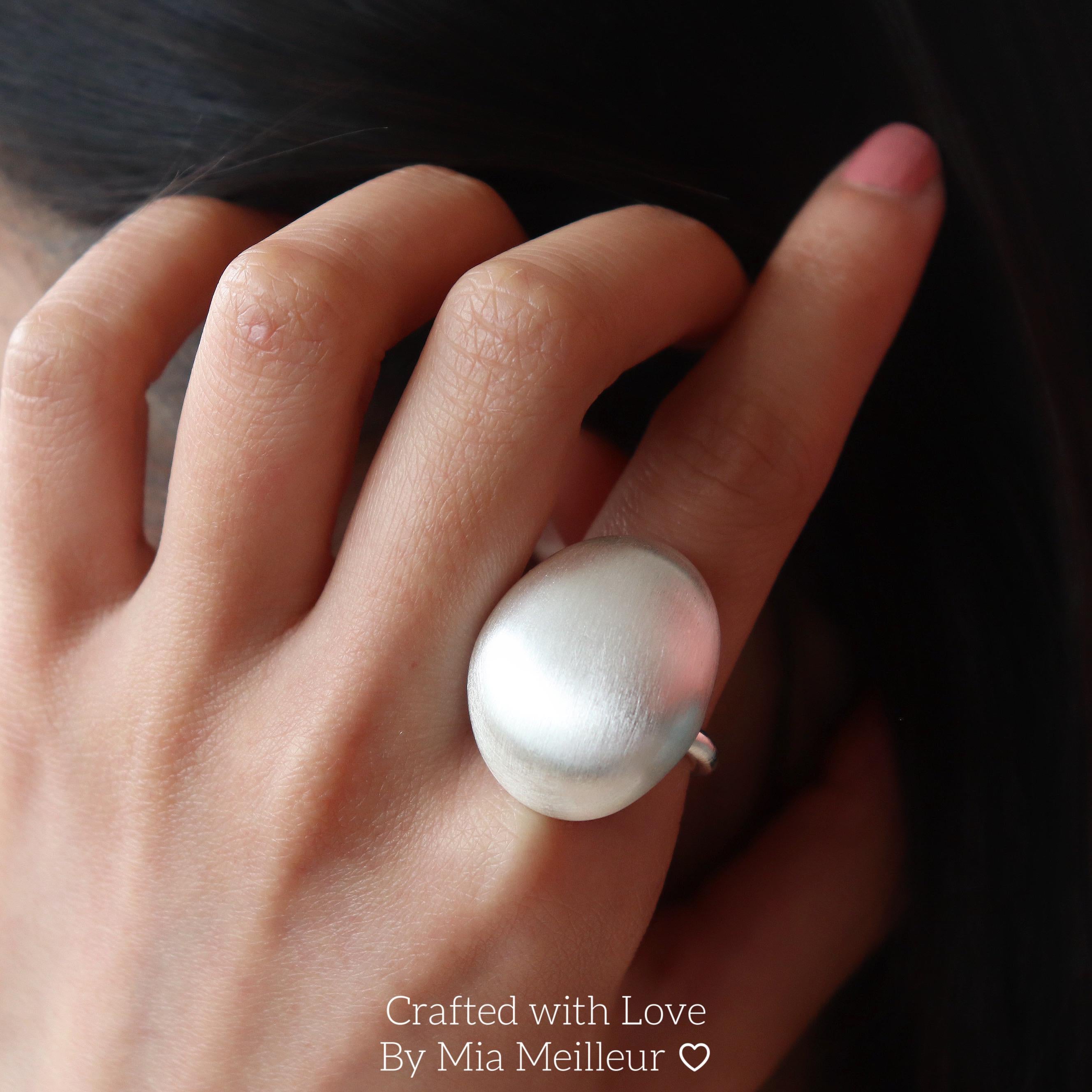 Brushed Dome Ring