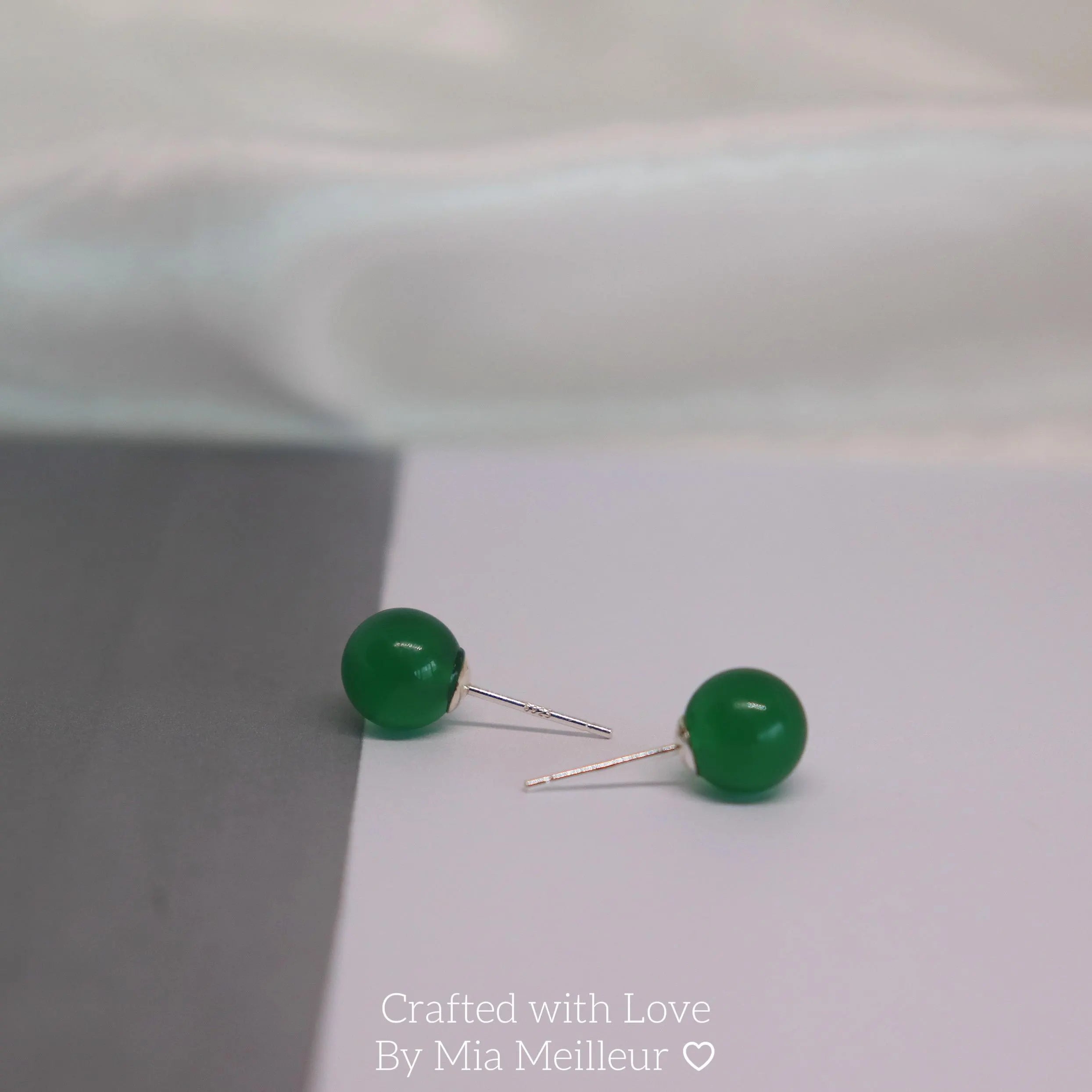 Green Agate Earrings