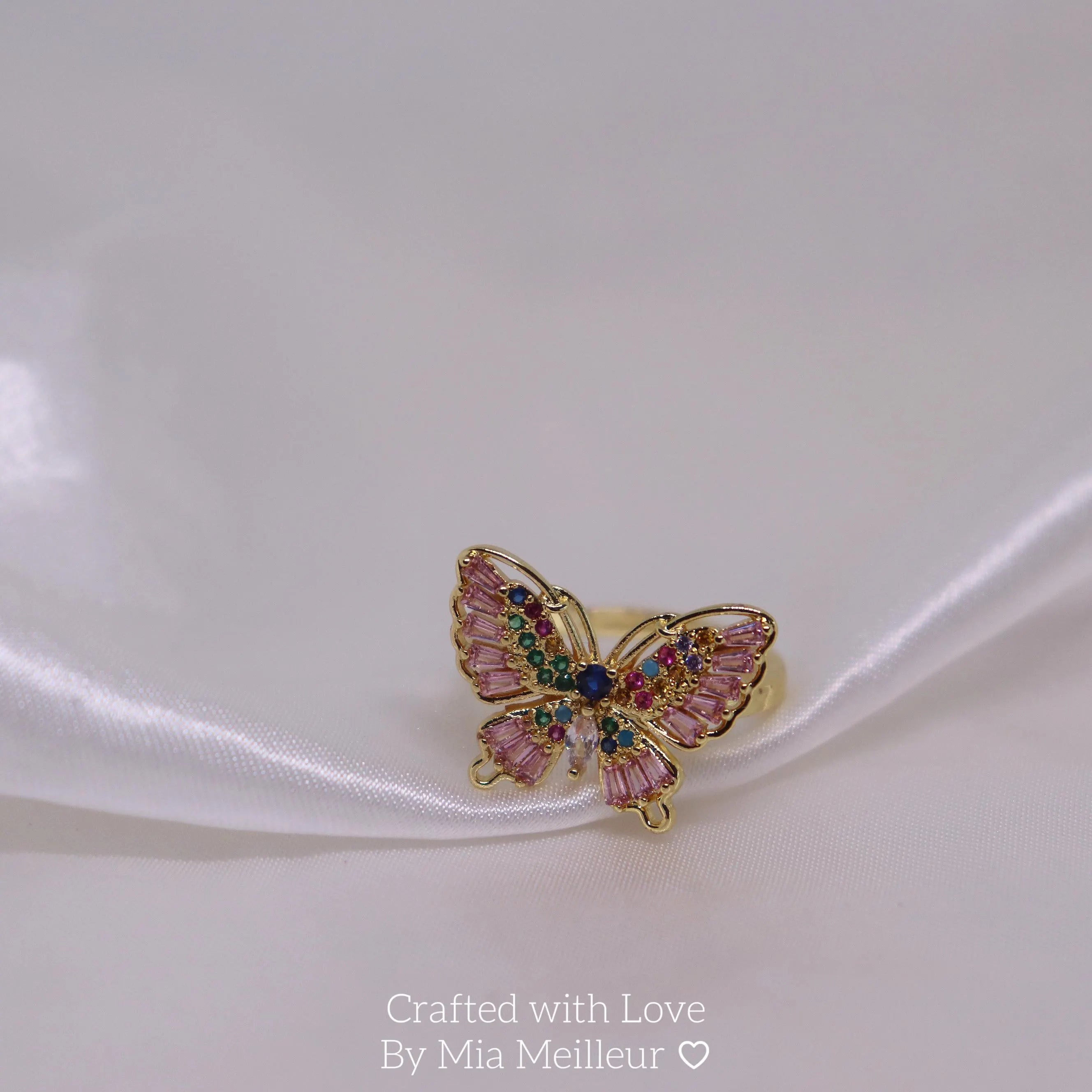 Dainty Butterfly Ring