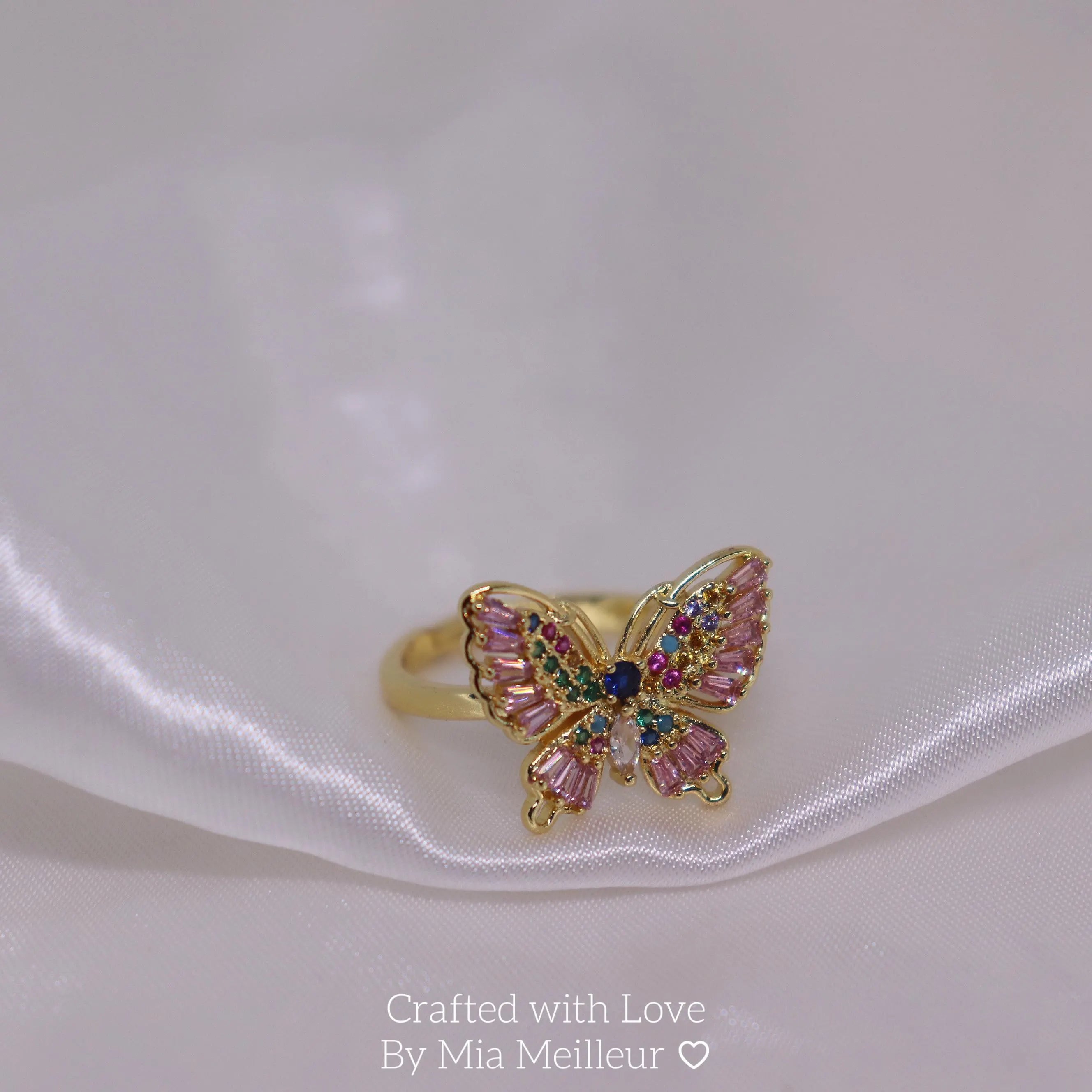 Dainty Butterfly Ring