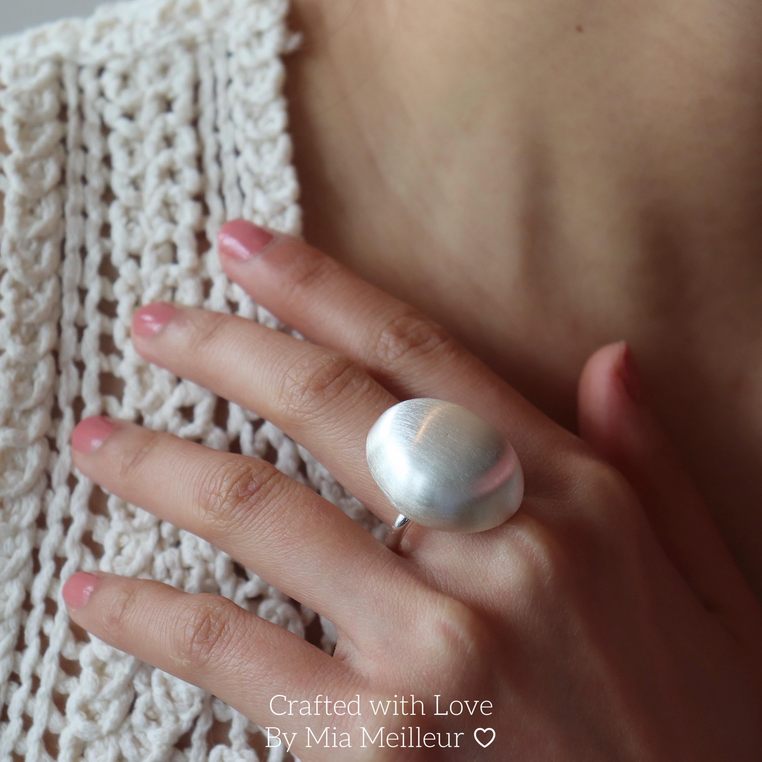 Brushed Dome Ring