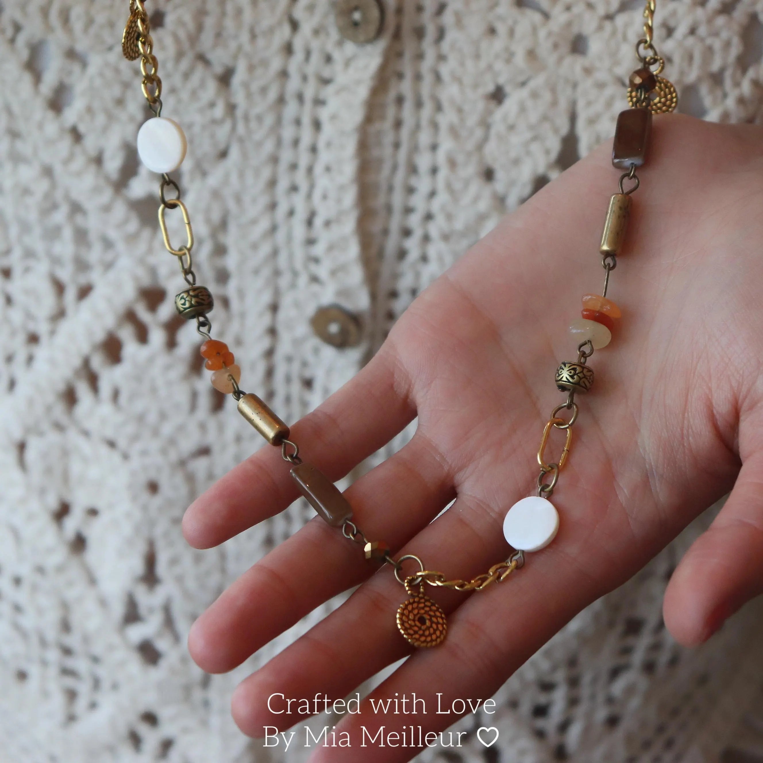 Boho Layered Beaded Necklace
